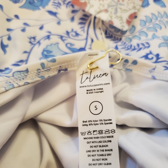 Toluca Swim Isabella Wrap one-piece Maxi Long - Riviera Print - Picture 8 of 14